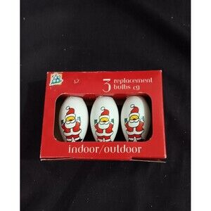 Vintage Seasonal Specialties C9 Replacement Bulbs Featuring Santa Claus Design